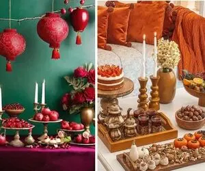 ایده های خلاقانه و جذاب برای تزئینات شب یلدا / با هزینه کم زیباترین میز رو بچین