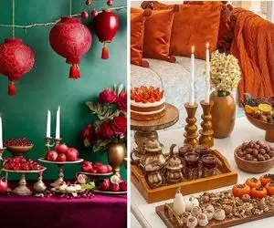 ایده های خلاقانه و جذاب برای تزئینات شب یلدا / با هزینه کم زیباترین میز رو بچین