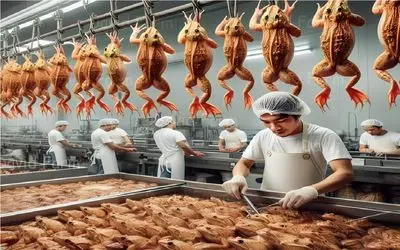 فرآوری قورباغه؛ قورباغه رو میشونن رو تخت پادشاهی که گوشت صیقلیش بکشن به دندون