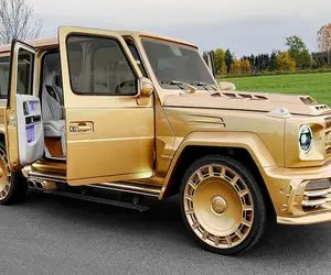 ماشین لوکس؛ بزرگترین جیپ جهان با موتور توربو از پر قو و طلای 18عیار ساخته شده