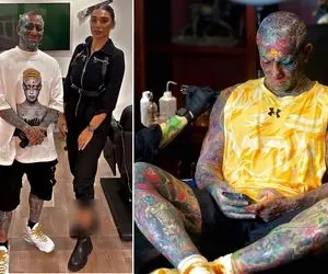 وقتی تتو اختراعی امیر تتلو زیر پوست عشقش راه میره؛ دُخی فندقی شد همه جونش!