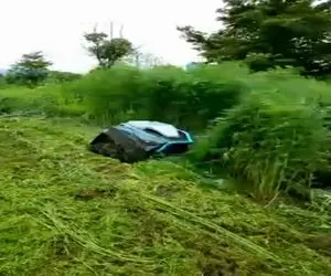 کشاورزی نوین؛ تو کشورای پیشرفته ربات چمن زن خودکار ساختن خودش تشخیص میده کجا رو بزنه