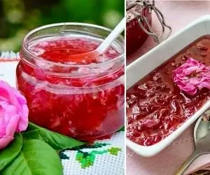 طرز تهیه مربای گل محمدی با تمام نکات / بدون رنگ خوراکی یه مربای خوشرنگ داشته باشید