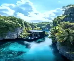 معماری خلاقانه؛ خونه مستتر ساختن تو صخره هر کی میبینه یه چک میزنه خودشو ببینه بیداره