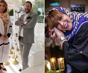 باغ عجیب "فریبا نادری" که وسط استخر سِلف سرویس غذا میخورن؛ خانوم این شوهره یا پادشاه!