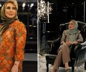 کت واک خانم های بازیگر مدل در مزون لوکس عروجی؛ مانتوهای جواهردوزی با آستین کوتاه