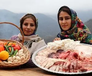 آشپزی در طبیعت؛ دخترای با ذوق تو طبیعت باصفا شیشلیگ بره و کباب پرده پیچ پختن شاهکار