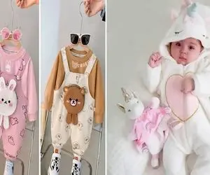 بانمک ترین لباس های نوزادی برا سیمونی؛ دختر پسر فرقی نداره با اینا شخصیت کارتونی میشن