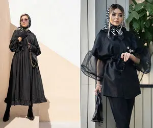 استایل آوانگارد تنها با دو رنگ سیاه و سفید! جذابیت استایل به جز رنگ به انتخاب درستهِ
