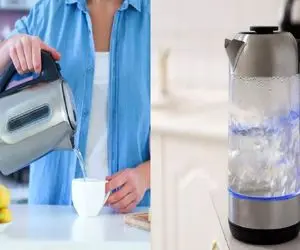 رسوب چای‌ ساز رو راحت از بین ببر/ فقط با لیمو ترش، جوش شیرین و سرکه سفید