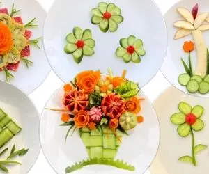 ایده های خلاقانه؛ میوه و سبزیجات رو ساده نذار جلو مهمون اینجا خوشگل کردنشو یاد بگیر