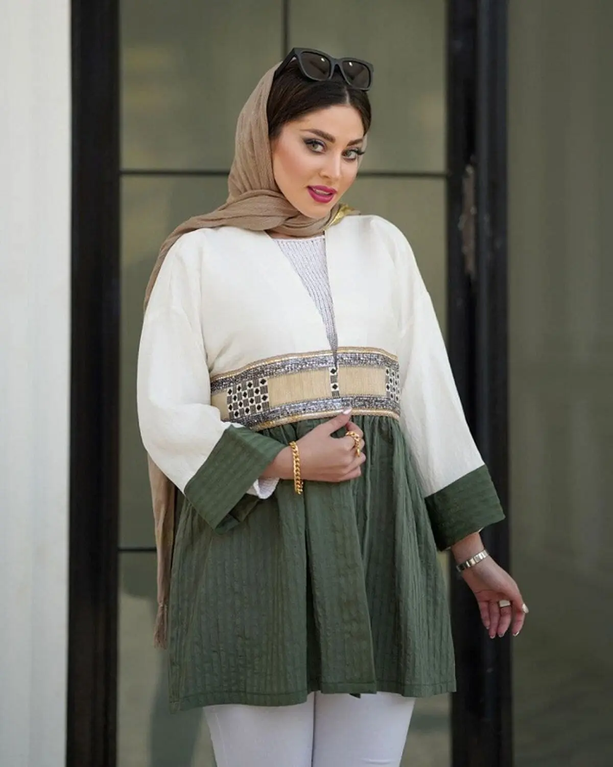 کت کراپ+کت سوزن دوزی