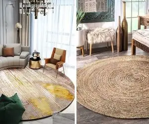 فرش گرد برای کجا خوبه؟ / اگه جاشو بدونی این جذاب دلبر تو دکوراسیون خونت معجزه میکنه