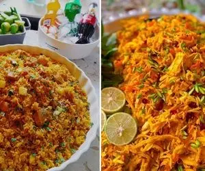 طرز تهیه پلو مخلوط با مرغ و سبزیجات / یه پلو مخلوط ساده با طعم و مزه بی نظیر