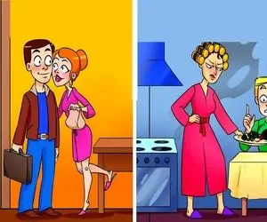 هوش تصویری؛ اگه به خودت مینازی و میگی باهوشی بگو کدوم از این زن و شوهرا واقعی نیستن؟