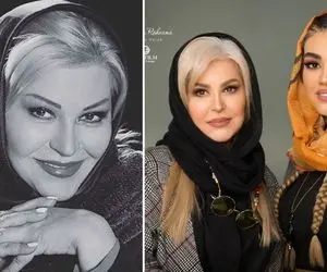 دامن هزار رنگ اکرم محمدی چه ناغافل چیتان پیتانش نمود؛ یهووو شد هم سن دُخی پروتزیش!