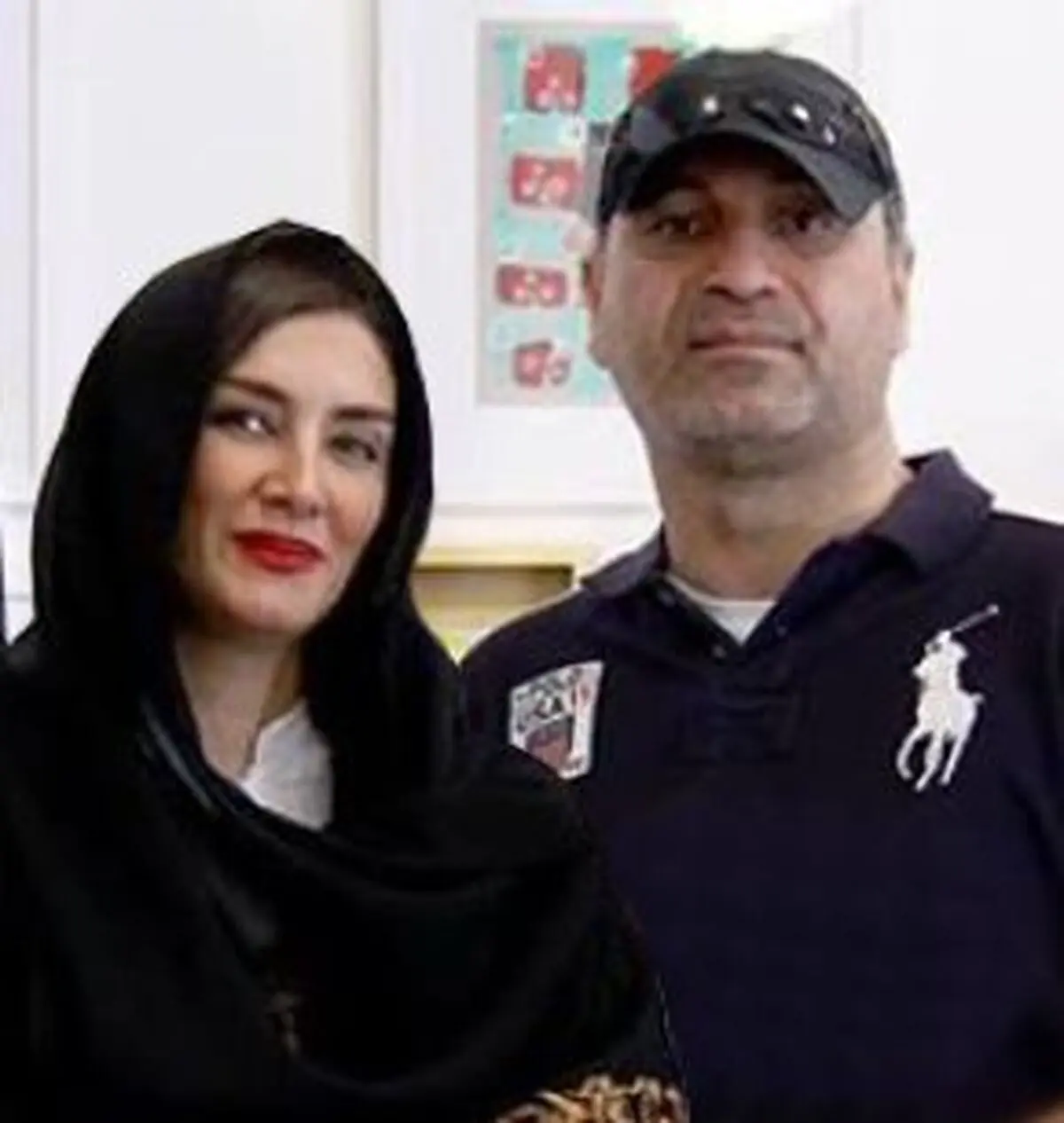 حمید فرخ نژاد و همسرش