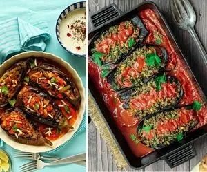 طرز تهیه بادمجان شکم پر تبریزی / قارنی یاریخ رو اینجوری درست کنید عالی میشه