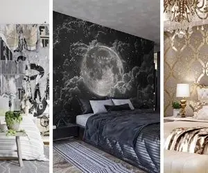 کاغذ دیواری اتاق زن و شوهر / از طرح گرفته تا رنگ و تاثیرش چی خوبه؟ / فضاتو خفه نکنی