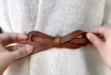 مدل های بستن کمربند زنانه؛ رو بافت یا پالتو کمریتو اینجوری ببندی شل نمیشه شیکم هست