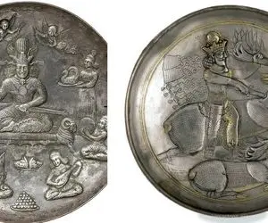 بشقاب نقره به شدت نفیس و زیبا از زمان ساسانیان؛ قیمتش بین 15 تا 30 میلیارد برآورد شده