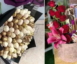 ایده خلاق و خوشمزه ولنتاین / اره واسه تویی که پولت کمه! مثلا دسته گل شکلاتی بساز