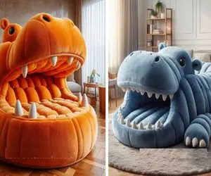 طراحی و چیدمان دلربای اتاق کودک با صندلی طرح اسب آبی/ ایده ای برای عاشقان حیوانات