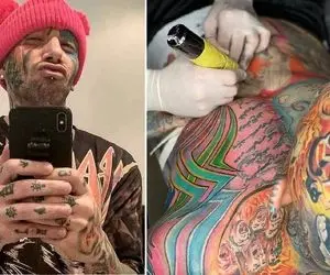 "تتل خان" با کلی خالکوبی و دختربازی اهدای عضوم میکنه؛ نقاشی اهدا میکنی!؟