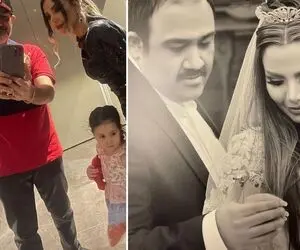 دُخی مهران غفوریان قد کشیده کپ خودش شد ولی جوندار؛ با خانومش رفتن آبشار عین سیاهچالس!