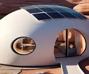 معماری خلاقانه؛ وسط کویر خونه دایره ای کوچیک ولی اعیونی ساخت تو انرژی خودکفاس