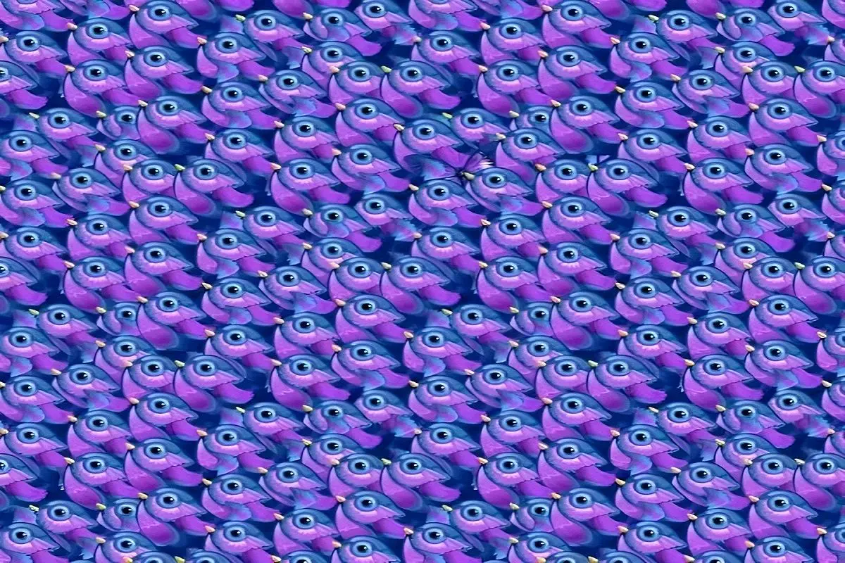 تست-بینایی-یافتن-پروانه-میان-پرندگان