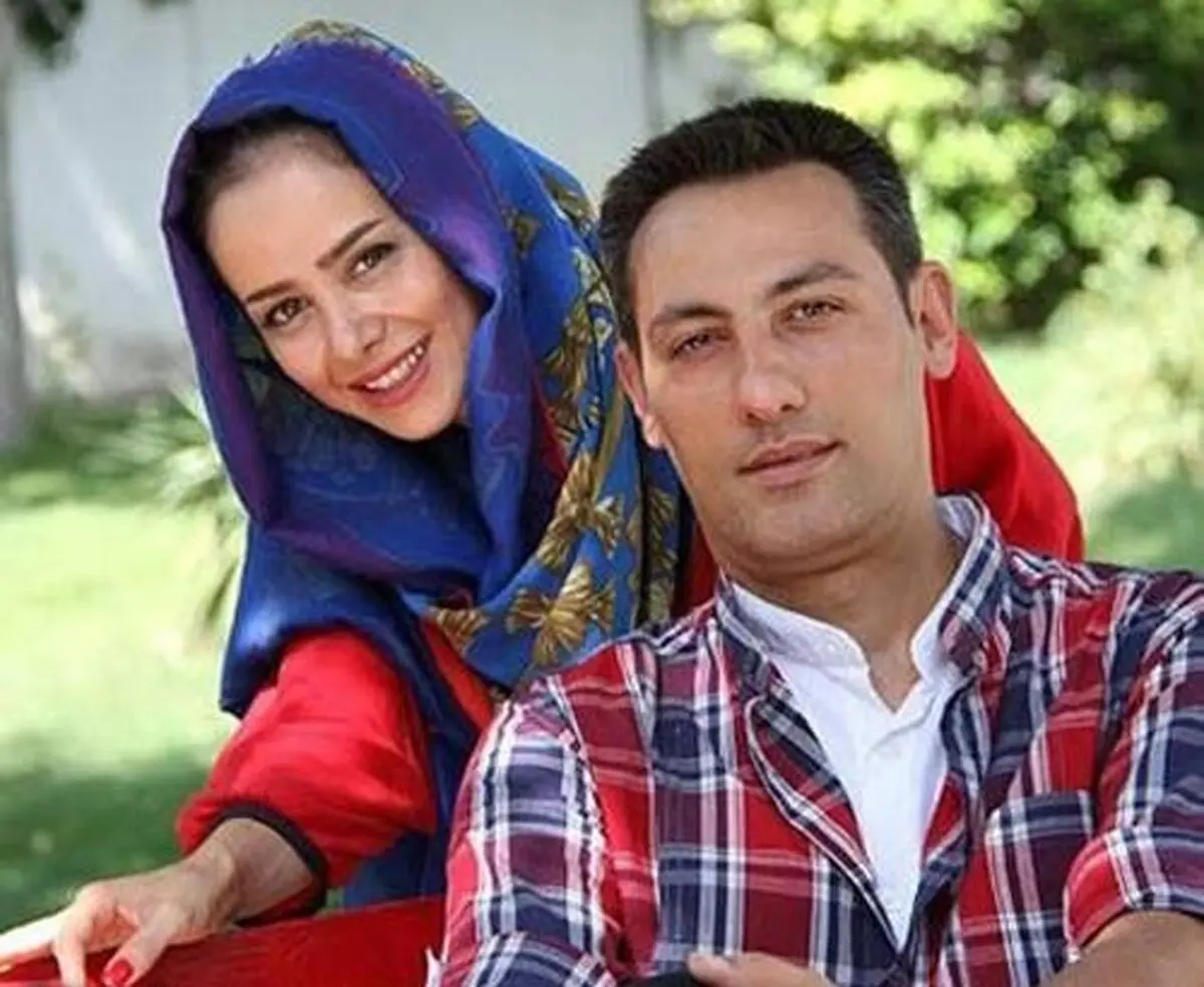 الناز حبیبی و همسرش