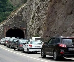 ترافیک سنگین در جاده هراز، اتوبان کرج و چالوس