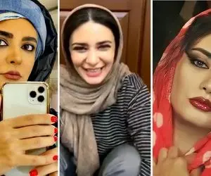 "لیندا خانم کیانی" وسط لایو چه ذوقی می کنه؛ بدون آرایشم خوشگلیا!