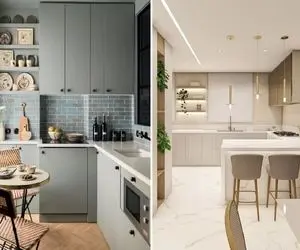 بهترین رنگ کابینت برا آشپزخانه کوچک / با ترند 2024 دیگه بابت خفه بودن فضا ناراحت نباش