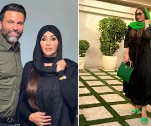 تیپ سانتی مانتال و تابستونه زنِ علیرضا نیکبخت تو تولد آقاشون؛ کیک مدل عجیب چی میگه!