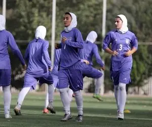 (عکس) تمرین پر انرژی تیم ملی فوتبال زنان ایران