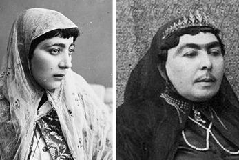 تصویر چپ واقعیه یا راست؟ / ملاک زیبایی زنان در زمان قاجار و پشت پرده سیبیل