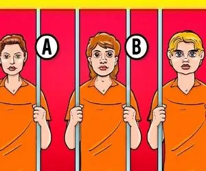 هوش تصویری؛ پٌزمیدی سرتاپا هوشی بگو کدوم از این زندانیا ادای مردها رو درآورده درواقع زن!