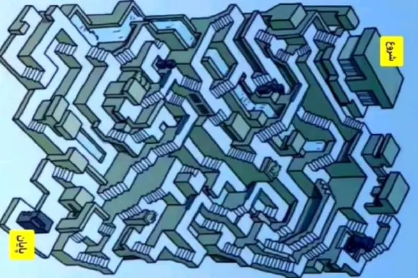 بازی فکری؛ آزمون بورسیه کالج ترکیه هستش بگو با چند سری راه پله به نقطه پایان میرسی