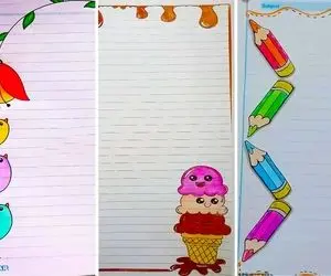 ایده های فانتزی برا نقاشی حاشیه دفتر؛ اینجوری تنبل کلاسم شوق درس خوندنش میاد