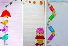 ایده های فانتزی برا نقاشی حاشیه دفتر؛ اینجوری تنبل کلاسم شوق درس خوندنش میاد