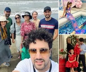 سلفی حریم شخصی "زنِ شاهرخ استخری" که از گذاشتنش خجل نشد؛ پووول پارتی با تم پری دریایی!