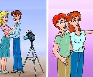 هوش تصویری؛ اگه واقعا زدی رو دست باهوشا بگو کدوم از این آقاو خانوما زن و شوهر واقعین؟