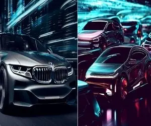 (تصاویر) به کمک هوش مصنوعی ماشین های 200 سال بعد رو ببین؛ همه ماشین بتمن زیر پامونه!