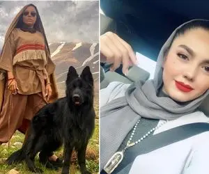 تولد "آزاده زارعی" اول بادکنک بوده بعد تولد شده؛ فیس و افاده خانوم با لباس لاکژررری!