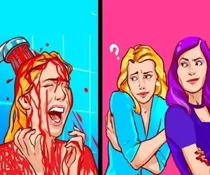 بازی فکری؛ اگه با هوشت مغز له و لورده کردی بگو کی این بلا رو سر خانومه تو حموم آورده