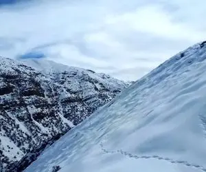 برف پاییزی دنا را سفیدپوش کرد