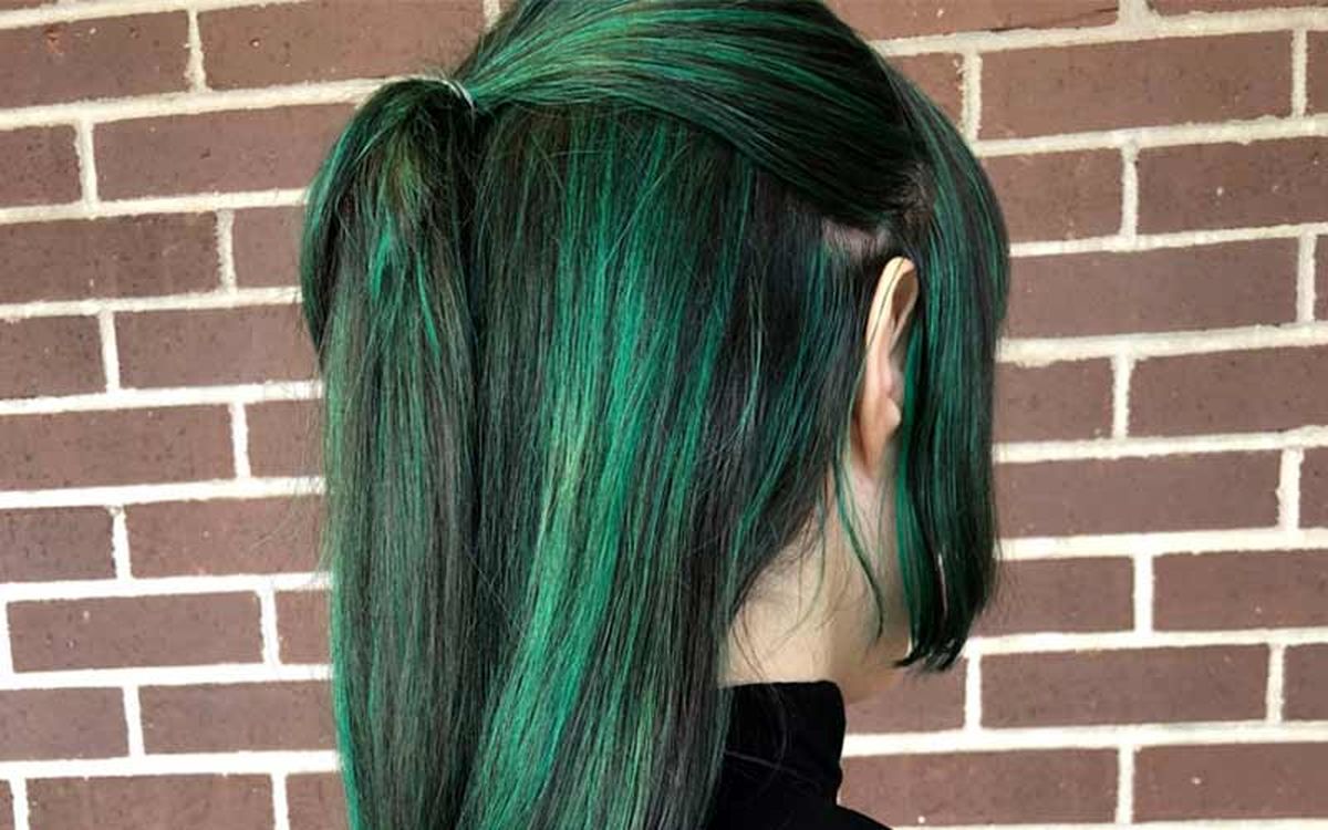 رنگ-موی-سبز-بدون-دکلره