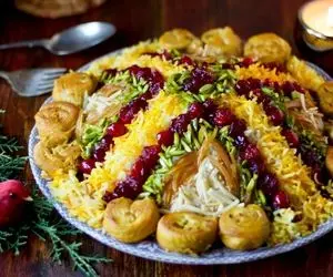 آشپزی حرفه ای؛ طرز تهیه مرصع پلو + ترفند های گرفتن بوی زهم مرغ